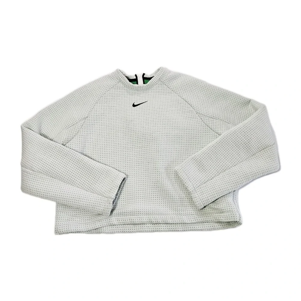 Nike Sportswear Therma-FIT Tech Pack Cropped Sweatshirt (Teal, $130) - Women's M